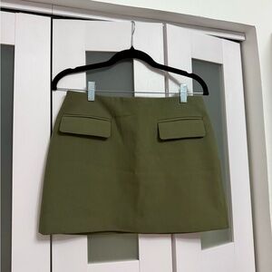 Aritzia Olive Mini Skirt